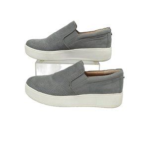Steve Madden Genette Platform Shoes Womens Size 6.5 Gray Slip On Casual Sneaker
